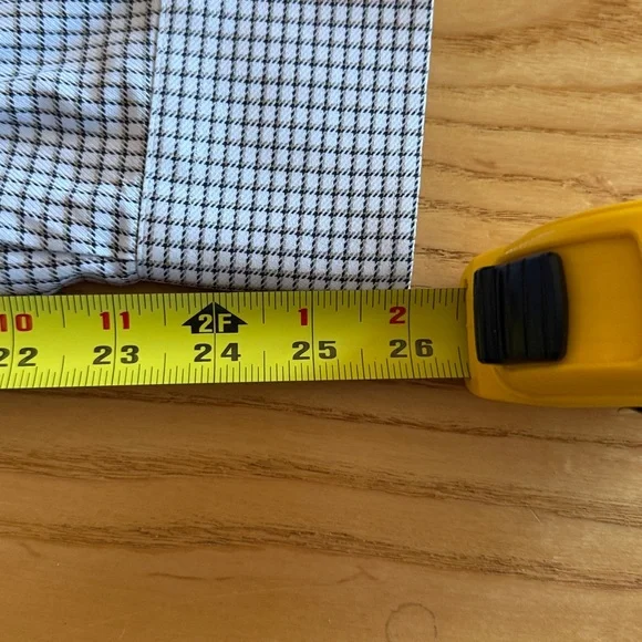 Peter Millar Men's Checkered Twill Shirt - Gray and White - Picture 5 of 7